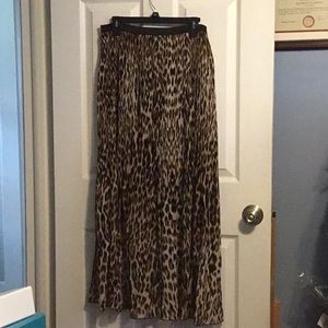 Leopard print skirt